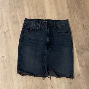 MOTHER Dark Blue Denim Skirt